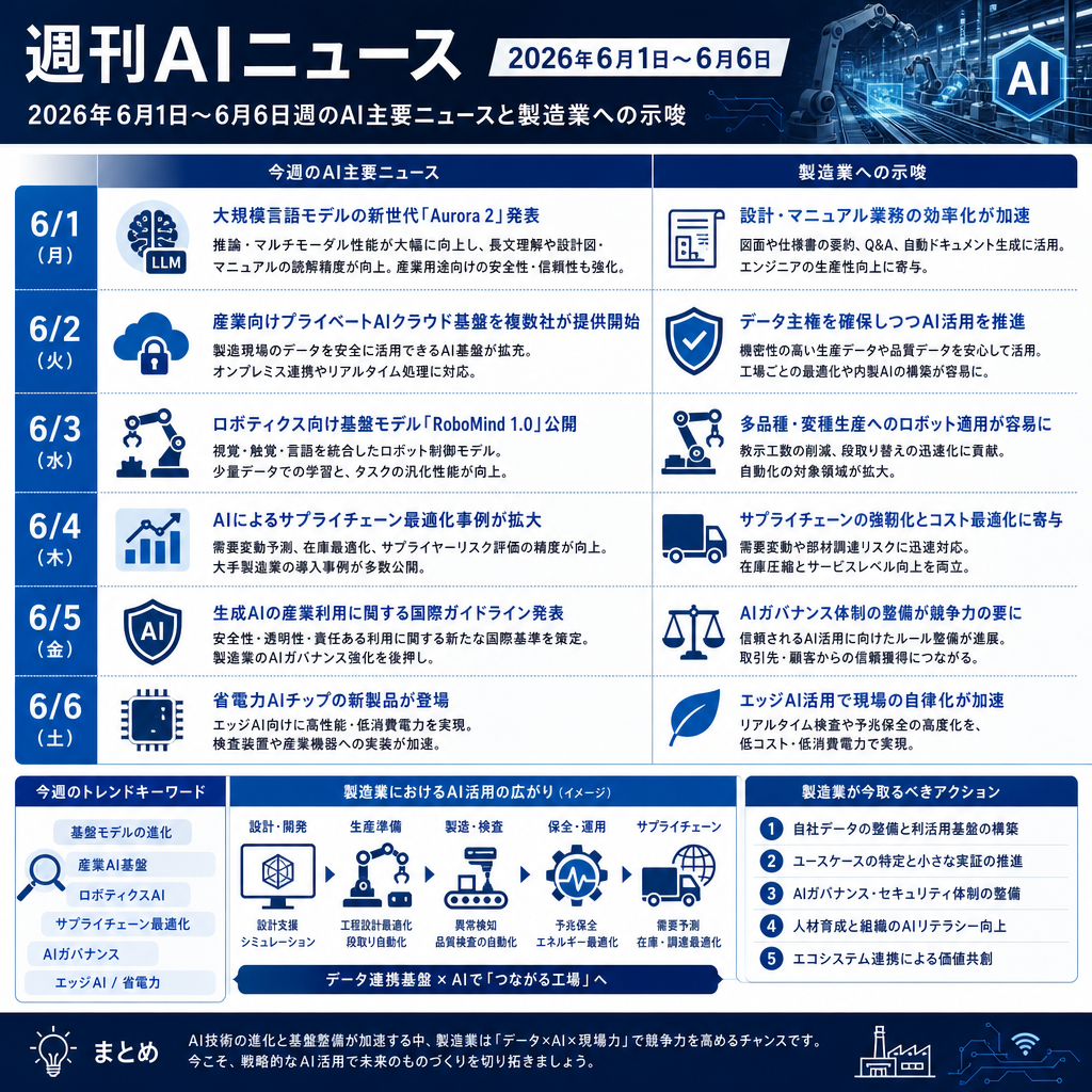 週刊AIニュース インフォグラフィック